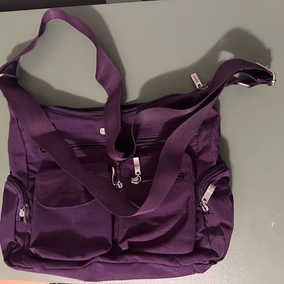 Purple Baggallini Crossbody Bag with Wristlet Wallet - Picture 2 of 6